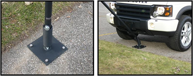 FlexPost in Parking Lot.